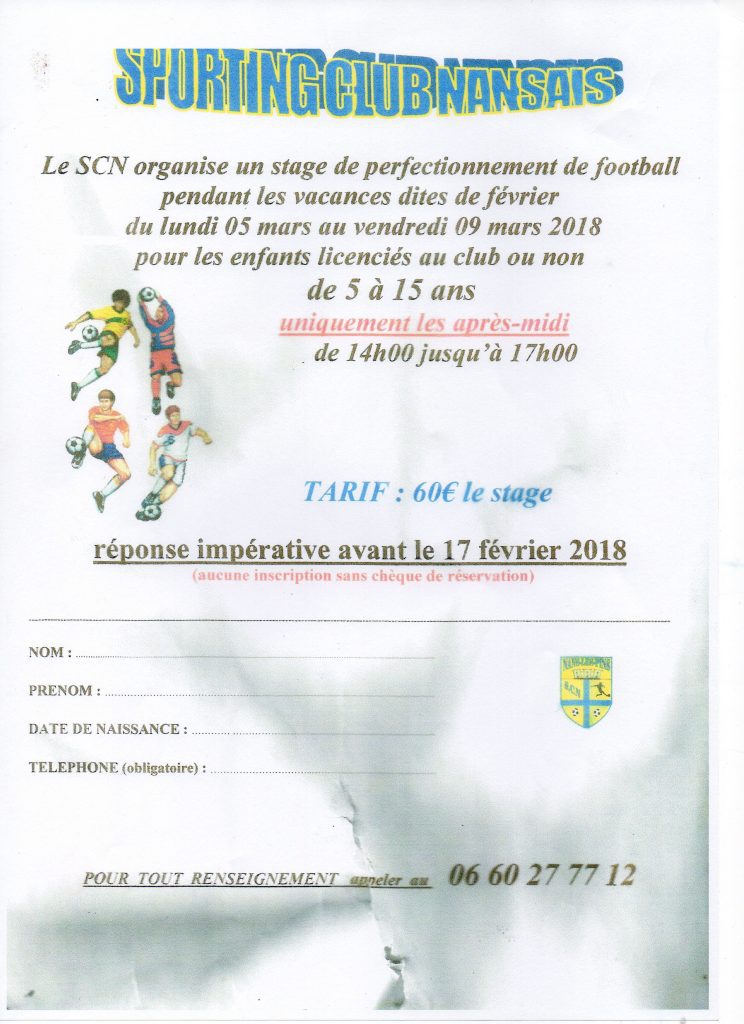 SC Nansais – Club de Football de Nans-les -Pins – Var (83)