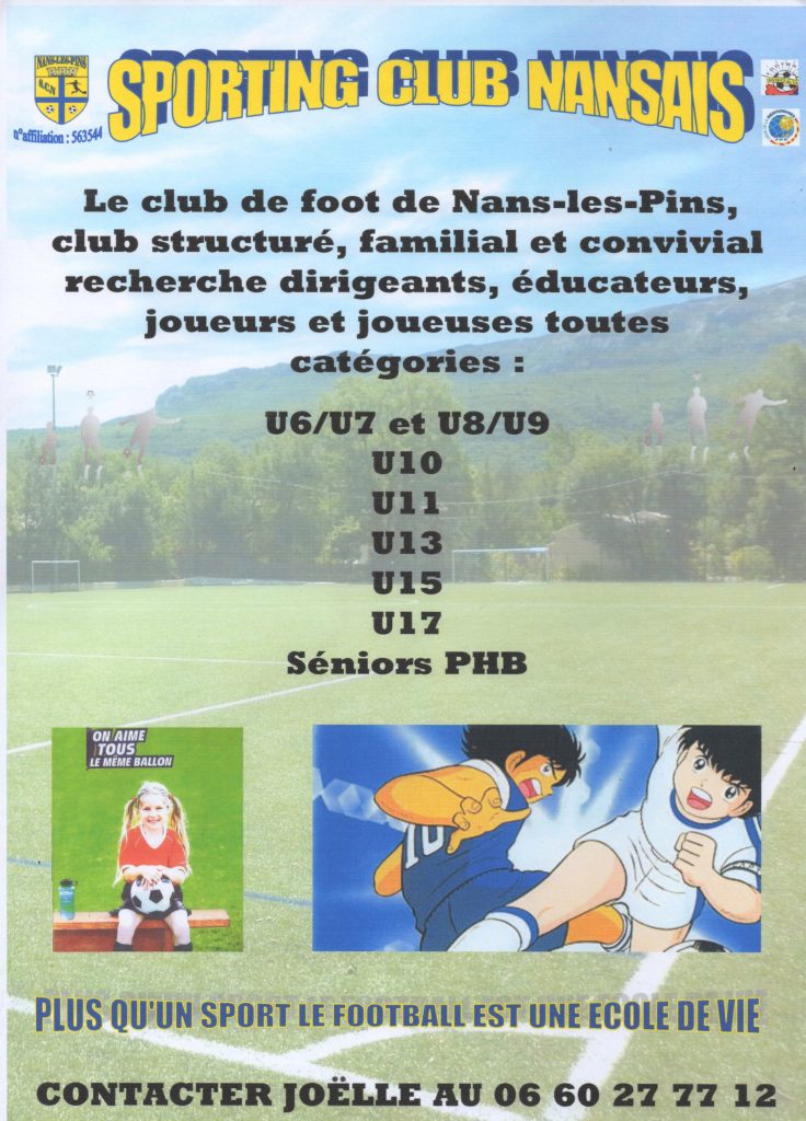 SC Nansais – Club de Football de Nans-les -Pins – Var (83)